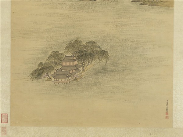 清董邦達蘇堤春曉　軸