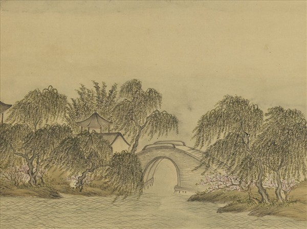 清董邦達蘇堤春曉　軸