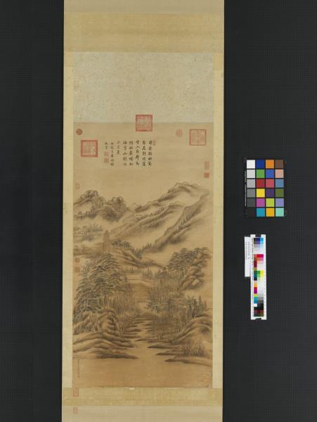 清董邦達南屏晚鐘　軸