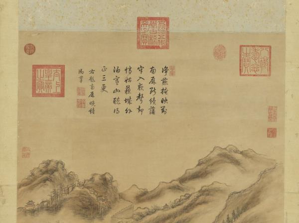 清董邦達南屏晚鐘　軸