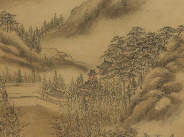 清董邦達南屏晚鐘　軸