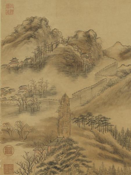 清董邦達南屏晚鐘　軸