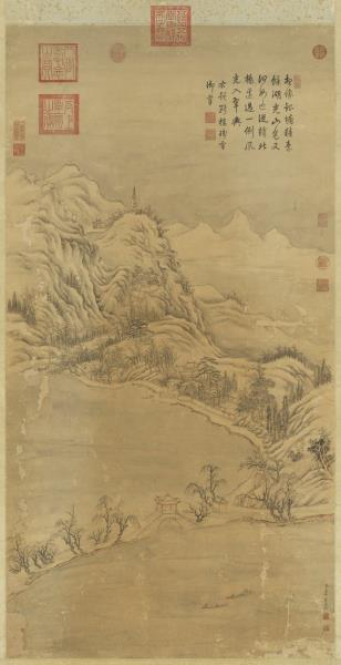 清董邦達斷橋殘雪　軸