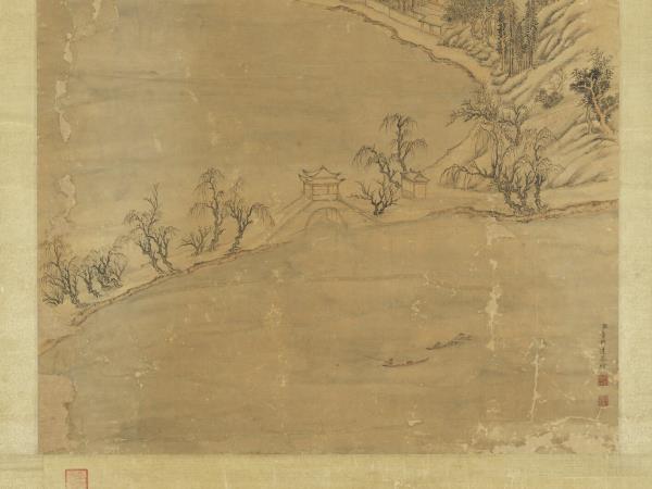 清董邦達斷橋殘雪　軸