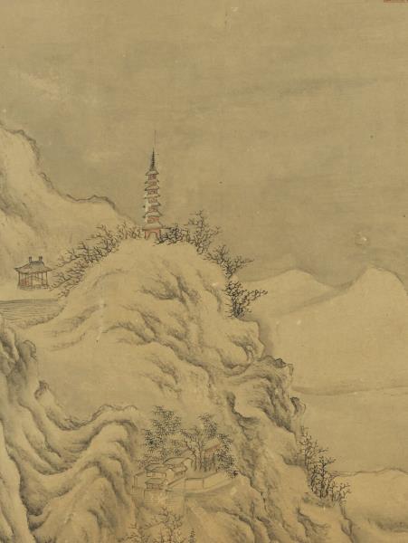 清董邦達斷橋殘雪　軸