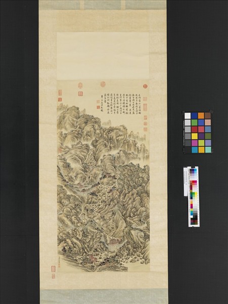 清董邦達居庸疊翠圖　軸