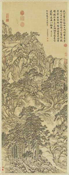 清董邦達靈岩積翠圖　軸