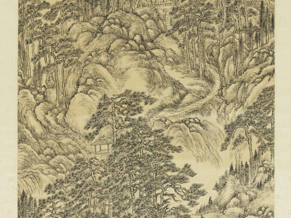 清董邦達靈岩積翠圖　軸