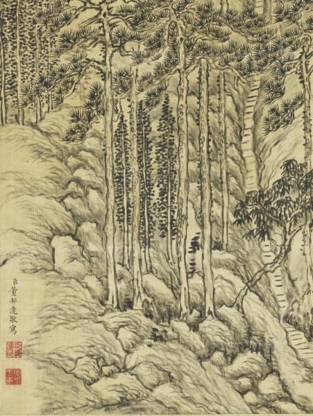 清董邦達靈岩積翠圖　軸