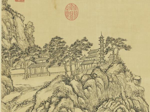 清董邦達靈岩積翠圖　軸