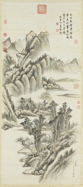 清董邦達浮嵐暖翠圖　軸