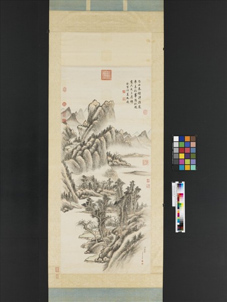 清董邦達浮嵐暖翠圖　軸