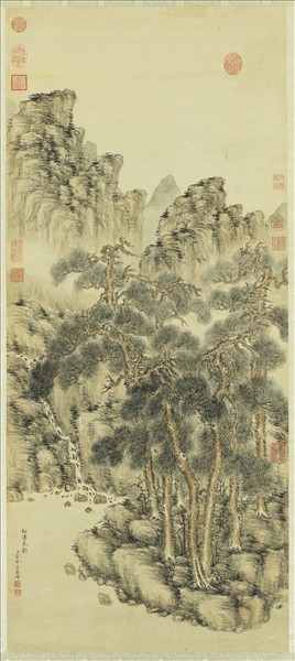 清董邦達松濤泉韻　軸