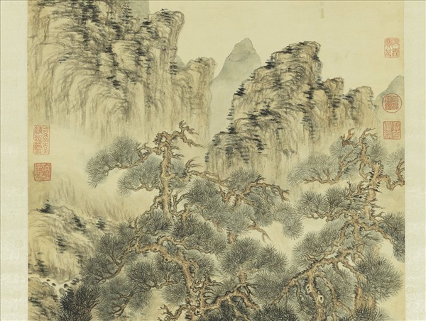 清董邦達松濤泉韻　軸