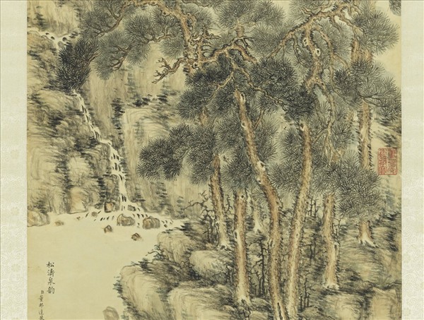 清董邦達松濤泉韻　軸