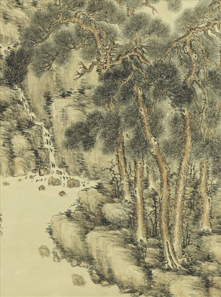 清董邦達松濤泉韻　軸