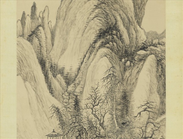 清董邦達丹壑長春　軸