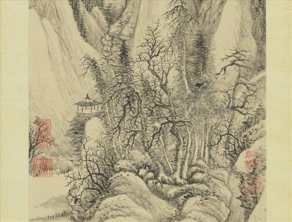 清董邦達丹壑長春　軸