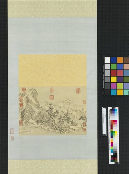 清董邦達寒巖重瀑　軸