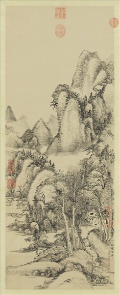 清董邦達仙廬澄霽　軸