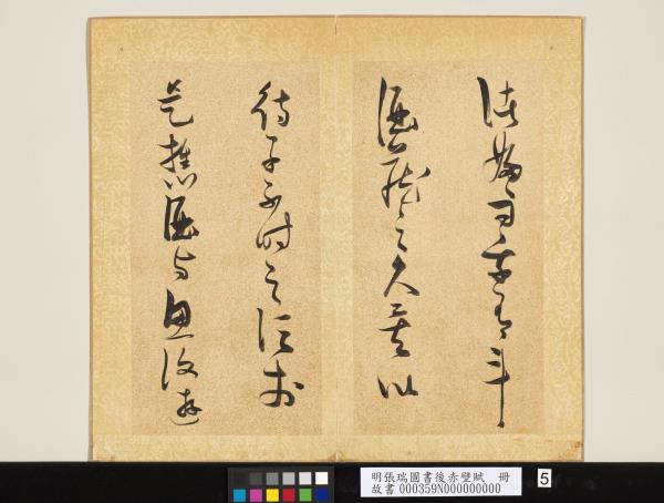 明張瑞圖書後赤壁賦　冊