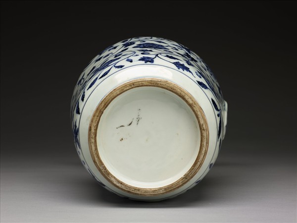 青花四季花卉紋執壺