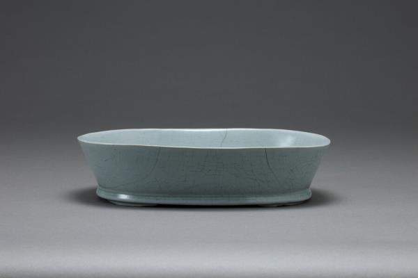 汝窯 青瓷水仙盆