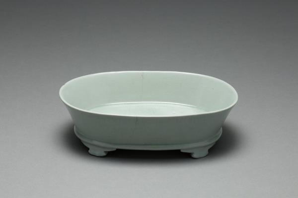 汝窯 青瓷水仙盆