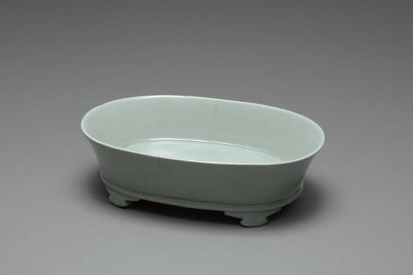 汝窯 青瓷水仙盆