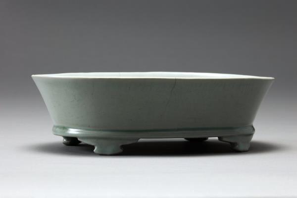 汝窯 青瓷水仙盆