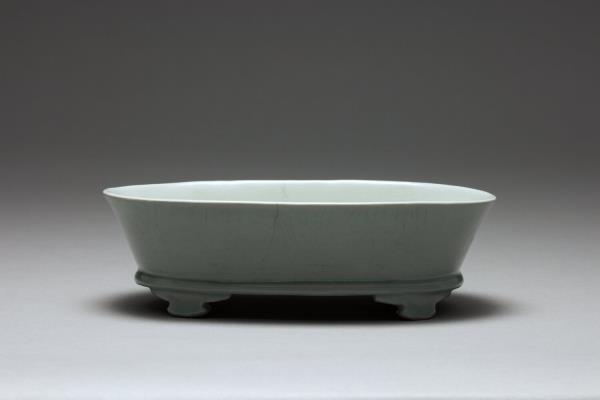 汝窯 青瓷水仙盆