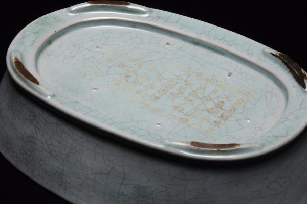 汝窯 青瓷水仙盆