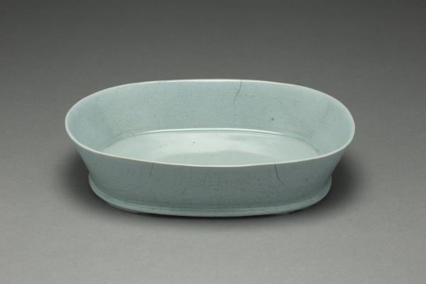 汝窯 青瓷水仙盆