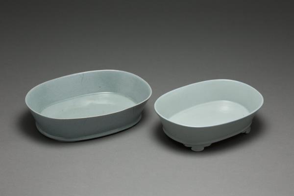 汝窯 青瓷水仙盆