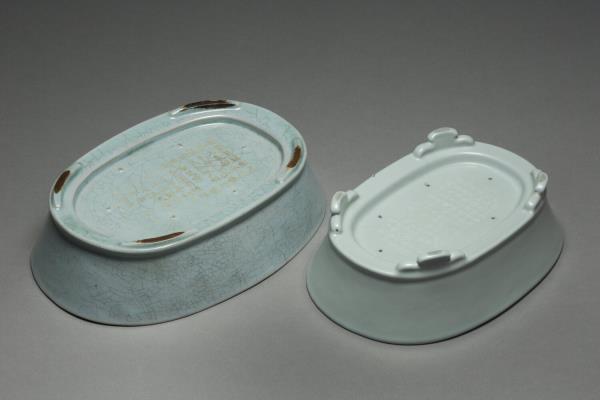 汝窯 青瓷水仙盆