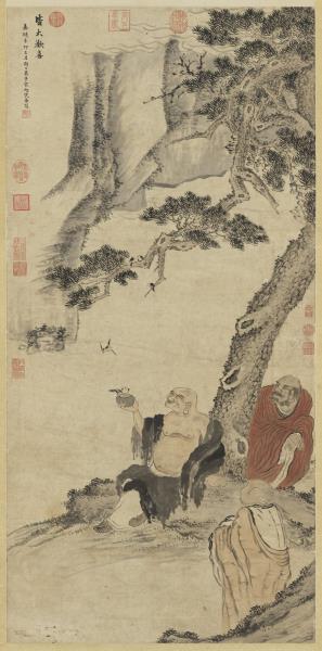 明宋旭皆大歡喜圖　軸