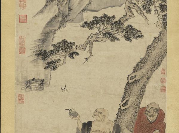 明宋旭皆大歡喜圖　軸