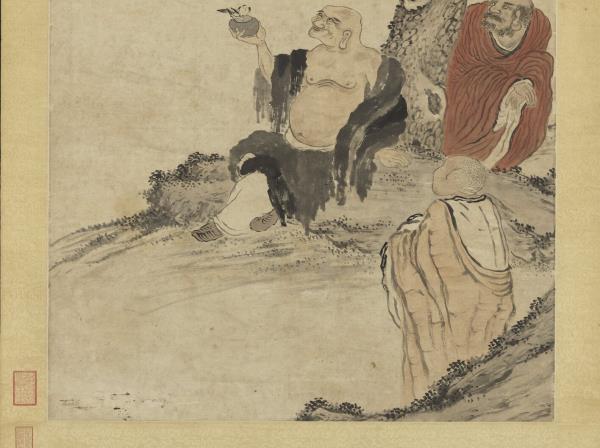 明宋旭皆大歡喜圖　軸