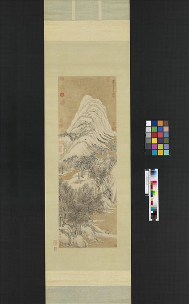 明張宏畫琳宮晴雪　軸