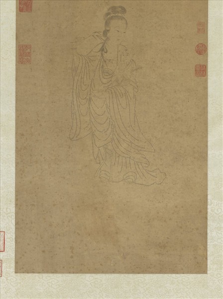 明人畫觀世音菩薩普門品經像　軸