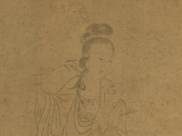 明人畫觀世音菩薩普門品經像　軸