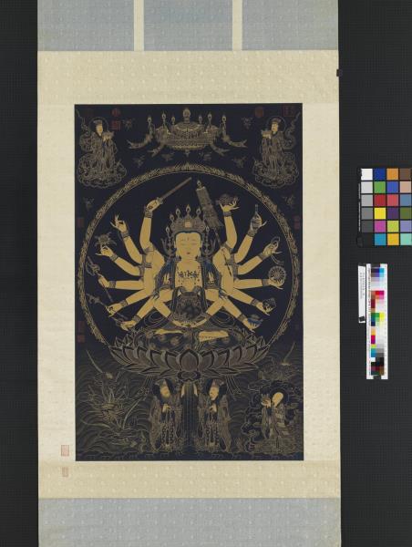 明人畫準提菩薩　軸