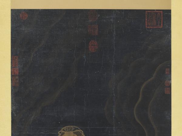 宋錢選達摩像　軸