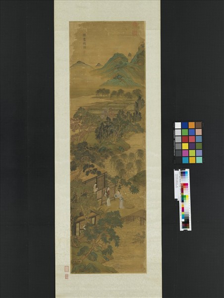 明張翀畫仙廬授液　軸