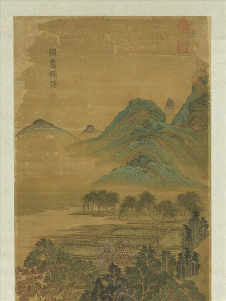 明張翀畫仙廬授液　軸