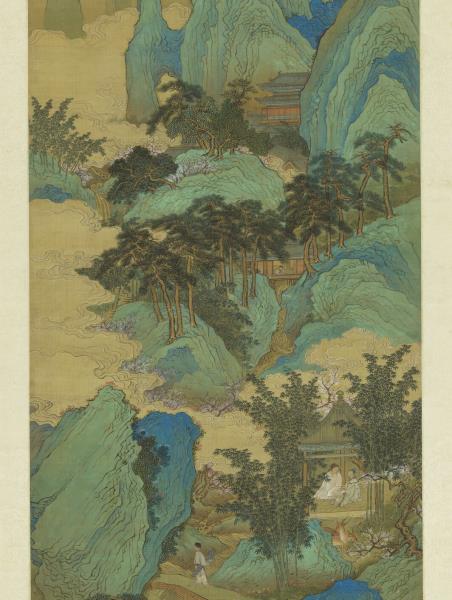 清禹之鼎擬趙千里山水　軸