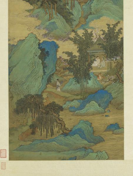 清禹之鼎擬趙千里山水　軸