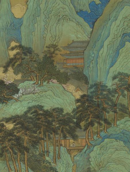 清禹之鼎擬趙千里山水　軸