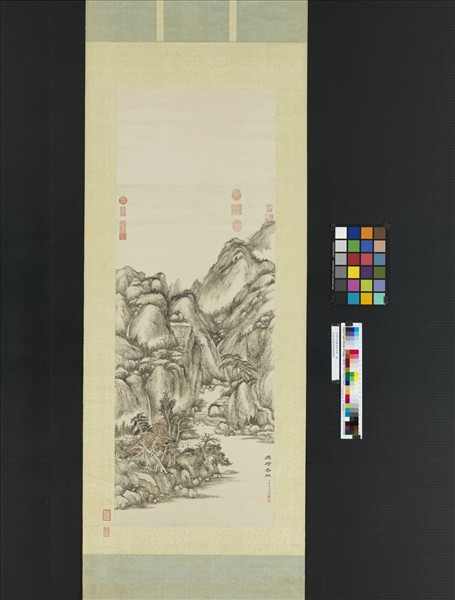 清董邦達畫煙磴香林　軸