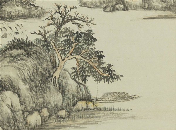 清董邦達畫煙磴香林　軸